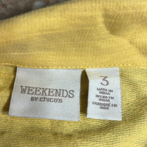 Weekends by Chicos,eyelet,front zip,bracelet sleeve lightweight jacket,cardigan - Picture 14 of 14